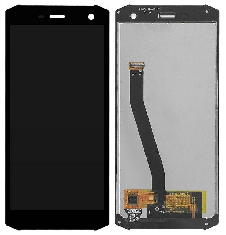 Ekranas MyPhone Hammer Energy 2 su lietimui jautriu stikliuku Black ORG