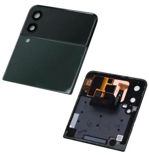 Ekranas Samsung F711 Z Flip3 5G su lietimui jautriu stikliuku ir rėmeliu išorinis (Outer) Black originalus (used Grade B)