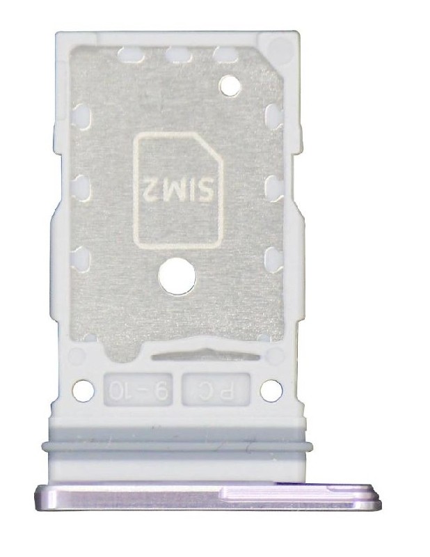 SIM kortelės laikiklis Samsung S918 S23 Ultra Dual Lavender originalus (service pack)