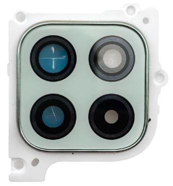 Samsung A226 A22 5G kameros stikliukas su rėmeliu Green ORG