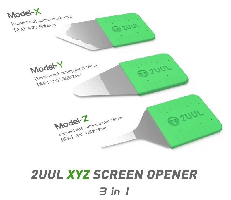 Metalinis įrankis telefonų ardymui 2UUL DA91 XYZ Screen Opener 3in1