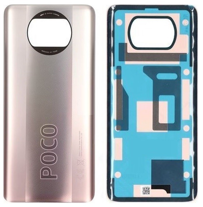 Galinis dangtelis Xiaomi Poco X3 Pro/X3/X3 NFC Metal Bronze originalus (service pack)