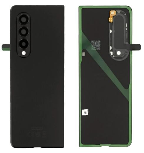 Galinis dangtelis Samsung F926 Galaxy Z Fold 3 Phantom Black originalus (used Grade C)