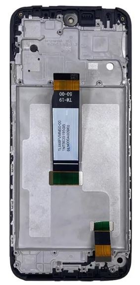 Ekranas Xiaomi Redmi 12 4G/12 5G/Poco M6 Pro 5G su lietimui jautriu stikliuku ir rėmeliu Black ORG