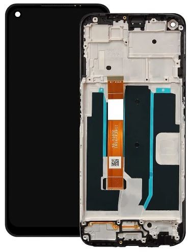 Ekranas OnePlus N200 5G su lietimui jautriu stikliuku ir rėmeliu Black originalus (used Grade A)