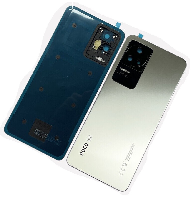 Galinis dangtelis Xiaomi Poco F4 Moonlight Silver originalus (service pack)