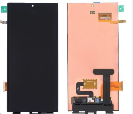 Ekranas Samsung S908 S22 Ultra su lietimui jautriu stikliuku (NO FRAME) originalus (service pack)