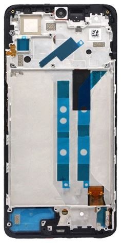 Ekranas Xiaomi Redmi Note 12 Pro 4G su lietimui jautriu stikliuku ir rėmeliu Graphite Grey OLED