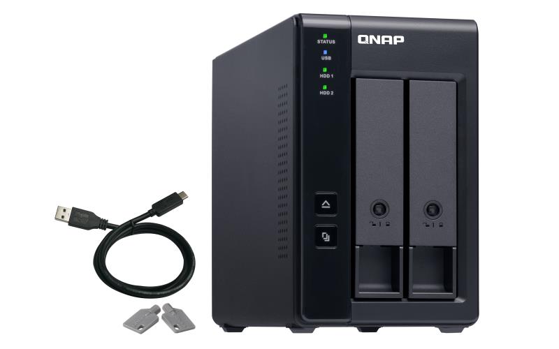 Diskų dėžutė QNAP TR-002 2 vietų USB-C