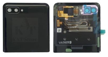 Galinis viršutinis dangtelis Samsung Galaxy Z Flip F700 juodas originalus (used Grade B)