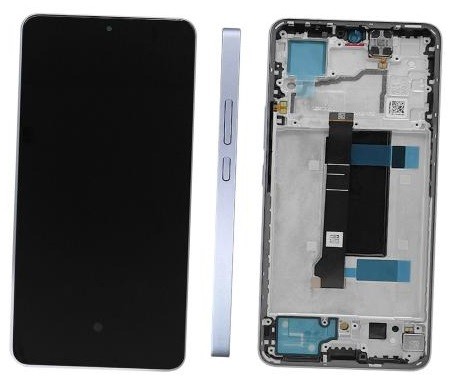 Ekranas Xiaomi Redmi Note 13 Pro 5G su lietimui jautriu stikliuku ir rėmeliu Aurora Purple (compatible with Poco X6 5G) originalus (service pack)