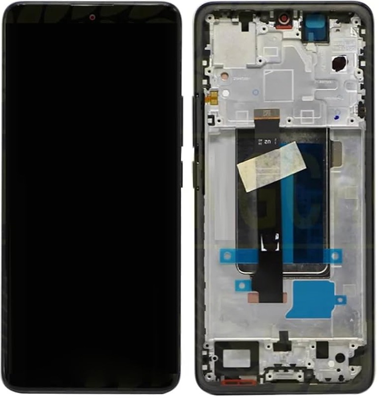 Ekranas Xiaomi Redmi Note 13 Pro+ 5G su lietimui jautriu stikliuku ir rėmeliu Midnight Black originalus (service pack)