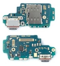 Lanksčioji jungtis Samsung S928 S24 Ultra su įkrovimo kontaktu, mikrofonu, SIM lizdu originali (service pack)
