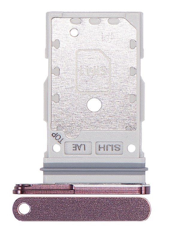 SIM kortelės laikiklis Samsung S908 S22 Ultra Dual Burgundy originalus (service pack)