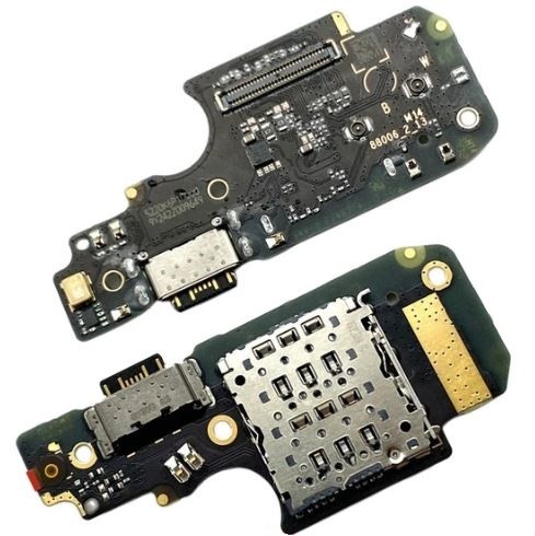 Lanksčioji jungtis Xiaomi Redmi Note 12 Pro 4G įkrovimo kontakto su mikrofonu originalus (service pack)
