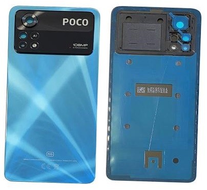 Galinis dangtelis Xiaomi Poco X4 Pro 5G Laser Blue originalus (service pack)