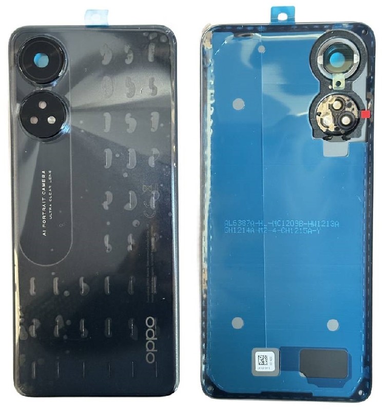 Galinis dangtelis Oppo Reno8 T Black Starlight originalus (used Grade A)