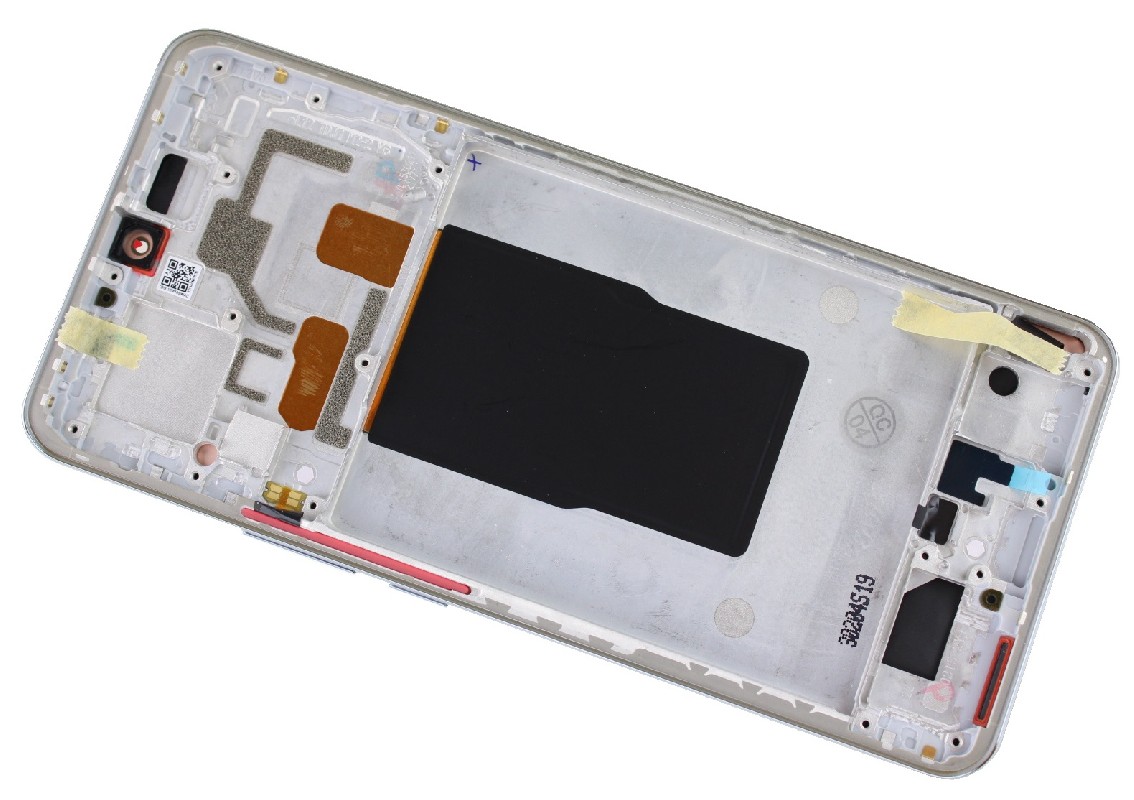 Ekranas Xiaomi 12T/12T Pro su lietimui jautriu stikliuku ir rėmeliu Silver ORG