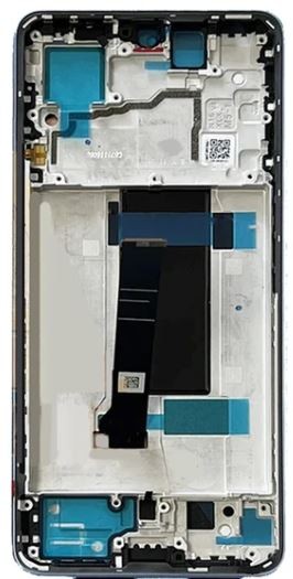 Ekranas Xiaomi Redmi Note 13 Pro 5G/Poco X6 5G su lietimui jautriu stikliuku ir rėmeliu Black OLED