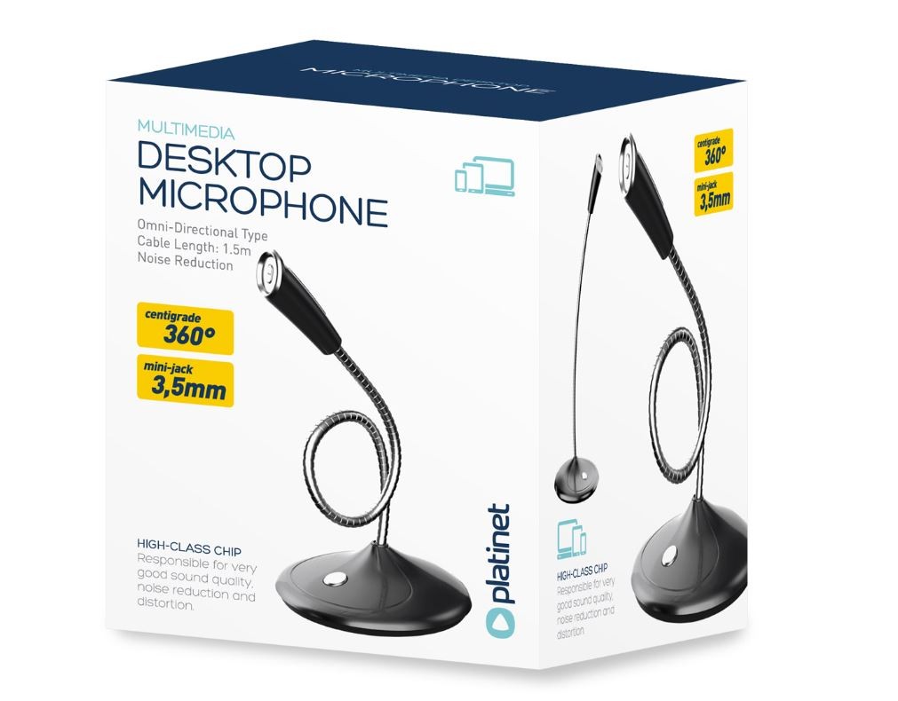 Mikrofonas Platinet (PMOD2) juodas