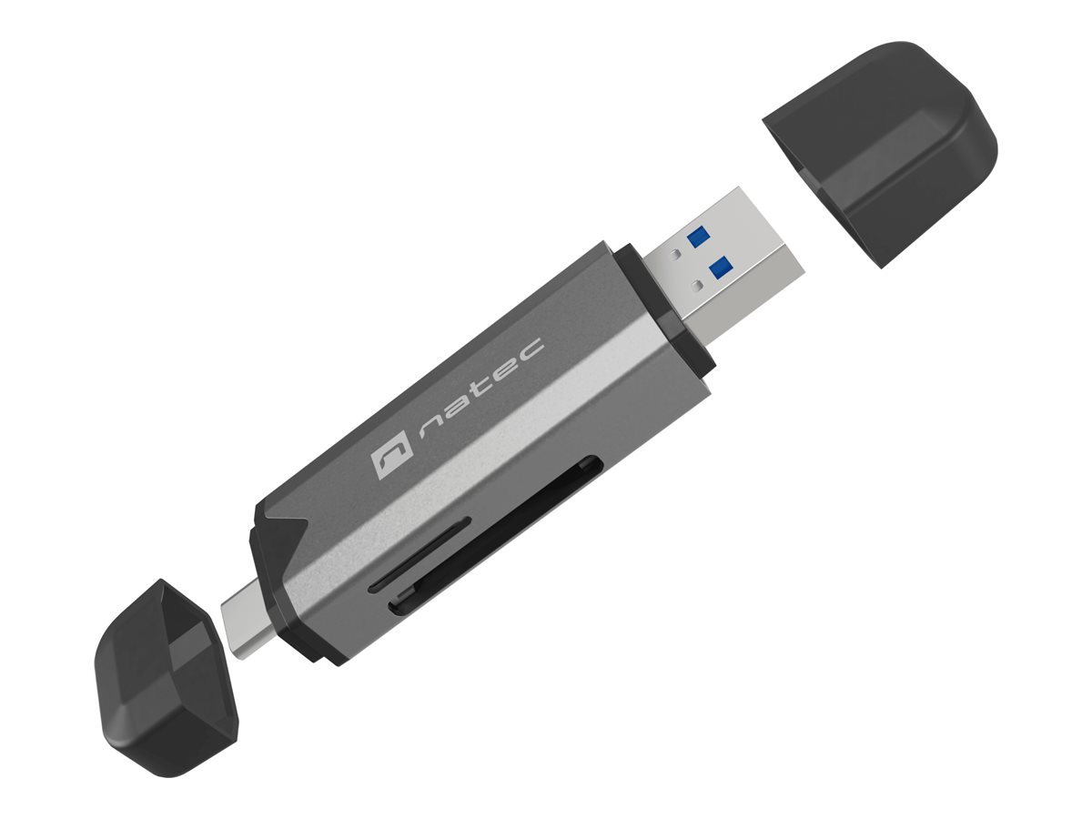 NATEC Scarab 3 kortelių skaitytuvas USB-A/C