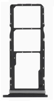 SIM kortelės laikiklis Samsung A057 A05S 2023 Black originalus (service pack)