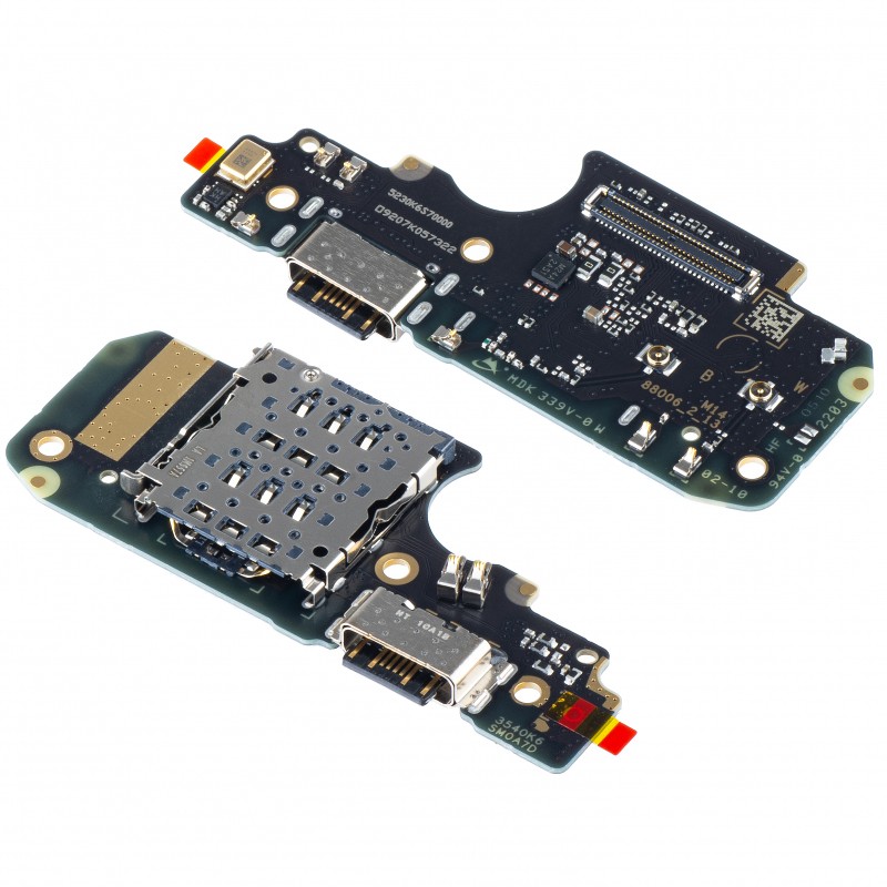 Lanksčioji jungtis Xiaomi Redmi Note 11 Pro 5G/Note 11e Pro/Poco X4 Pro 5G įkrovimo kontakto ir mikrofonu, SIM kortelės kontaktu originalus (service pack)