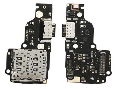 Lanksčioji jungtis Xiaomi Redmi Note 13 4G su įkrovimo kontaktu ir mikrofonu, SIM kortelės kontaktu originali (service pack)