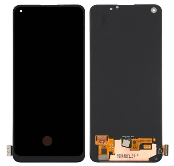 Ekranas Oppo A94 4G/5G/A74 4G/Realme 7 Pro/8 Pro su lietimui jautriu stikliuku Black ORG