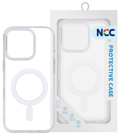 Dėklas NCC Clear Mag Cover (MagSafe) skirtas iPhone 14 Plus skaidrus