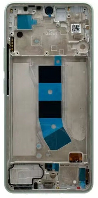 Ekranas Xiaomi Redmi Note 13 4G su lietimui jautriu stikliuku ir rėmeliu Mint Green originalus (service pack)