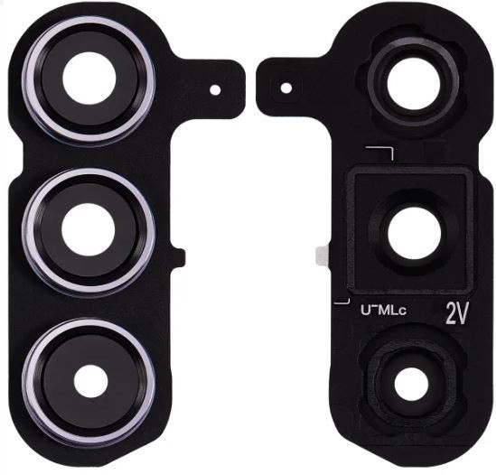 Samsung S926 S24 Plus kameros stikliukas su rėmeliu Black ORG