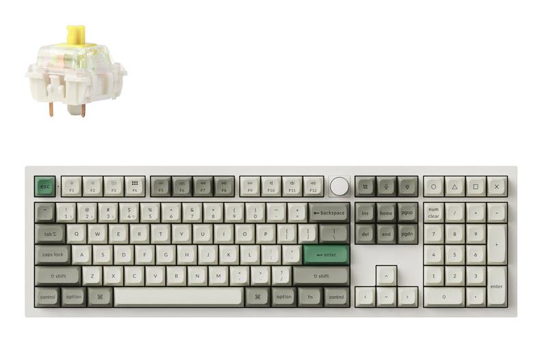 Belaidė klaviatūra KEYCHRON Q6 Max RGB Shell White Q6M-P4