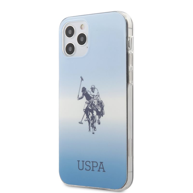US Polo USHCP12MPCDGBL iPhone 12/12 Pro 6,1" dėklas telefonui - mėlynas Gradient Collection