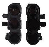 Samsung A165 A16 4G kameros stikliukas su rėmeliu Black (service pack)