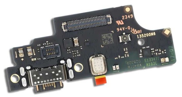 Lanksčioji jungtis Xiaomi Poco M6 Pro 4G įkrovimo kontakto su mikrofonu originali (service pack)