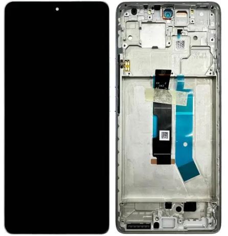 Ekranas Xiaomi Redmi Note 14 Pro 4G su lietimui jautriu stikliuku ir rėmeliu Aurora Purple originalus (service pack)