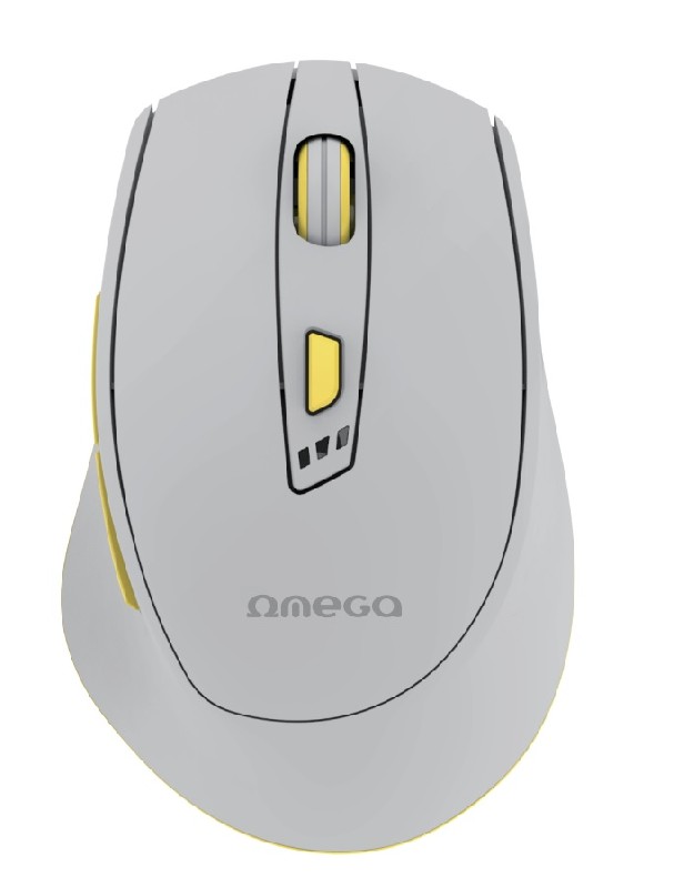 Pelė OMEGA OMC529RWGL belaidė (RECHARGEABLE USB-C) pilkos spalvos