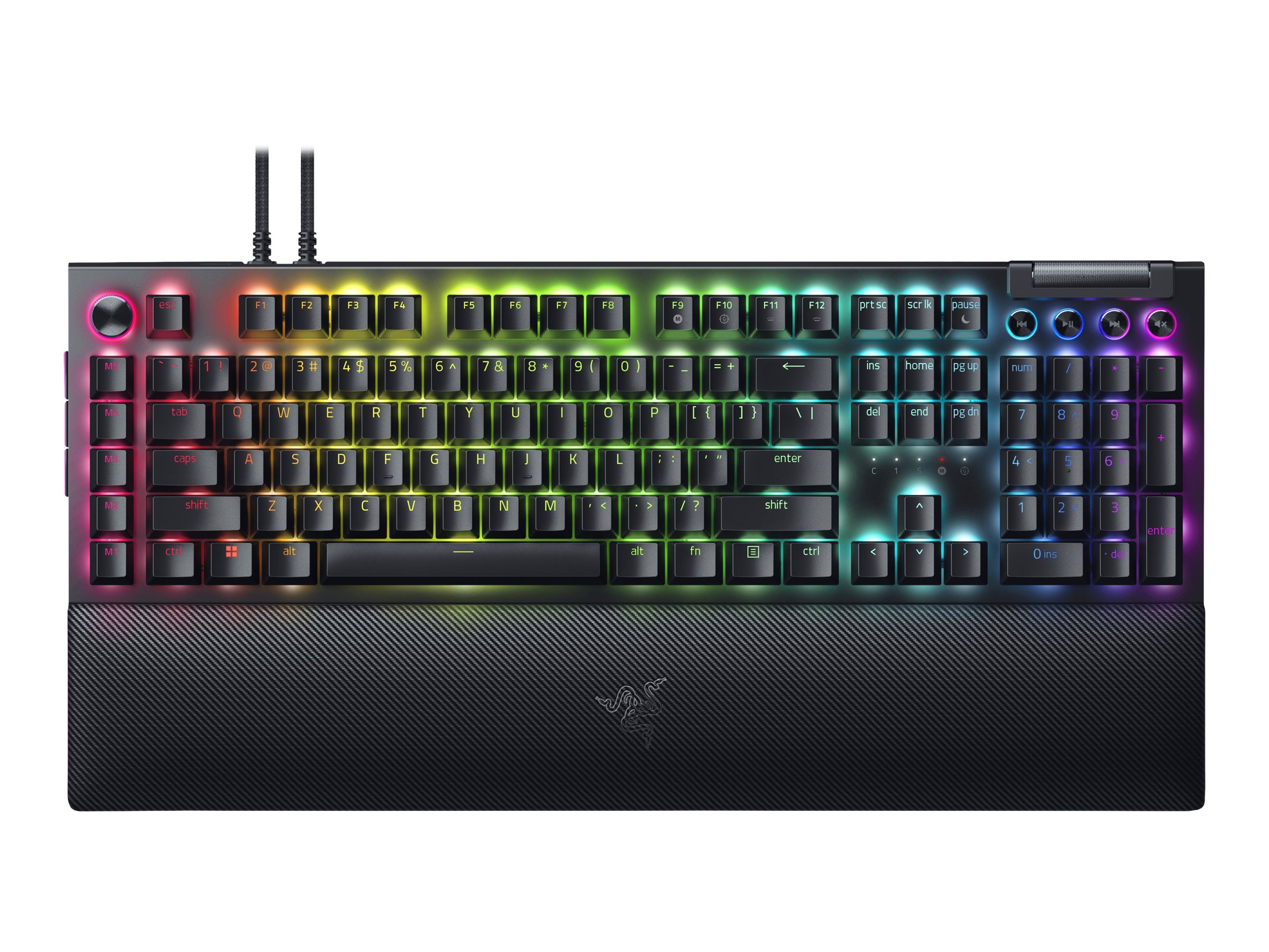 RAZER BlackWidow V4 Pro klaviatūra žalia