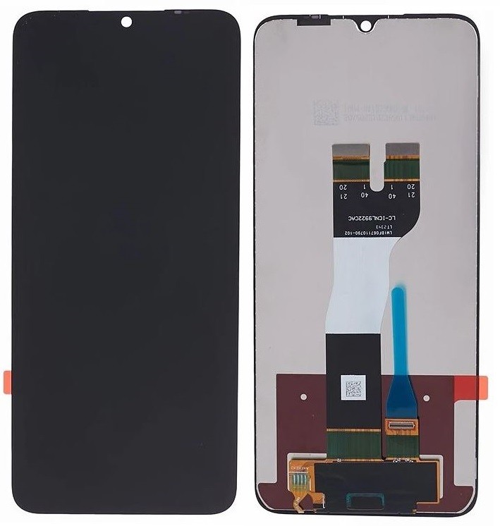 Ekranas Samsung A057 A05S 2023 su lietimui jautriu stikliuku Black ORG