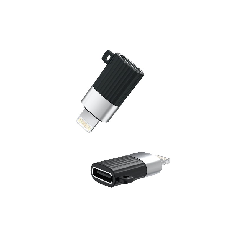Adapteris XO (NB149-D) iš lightning į USB-C juodas
