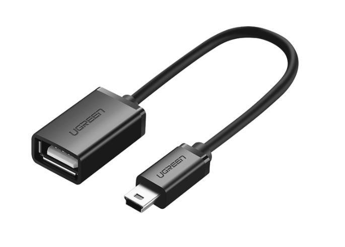 Adapteris UGREEN (US249) iš MiniUSB į USB (OTG) juodas