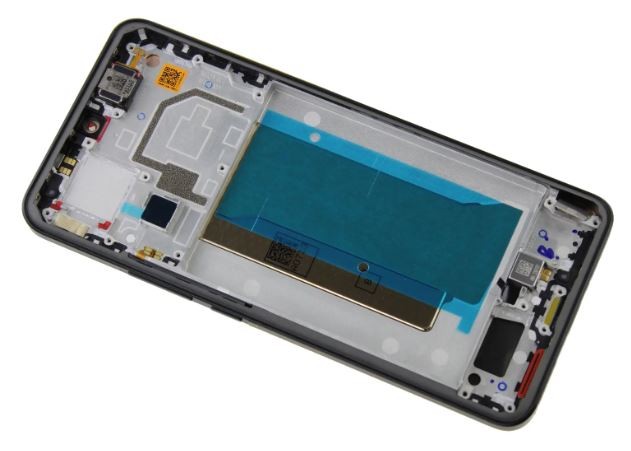 Ekranas Xiaomi 13T 5G/13T Pro 5G su lietimui jautriu stikliuku ir rėmeliu Black OLED