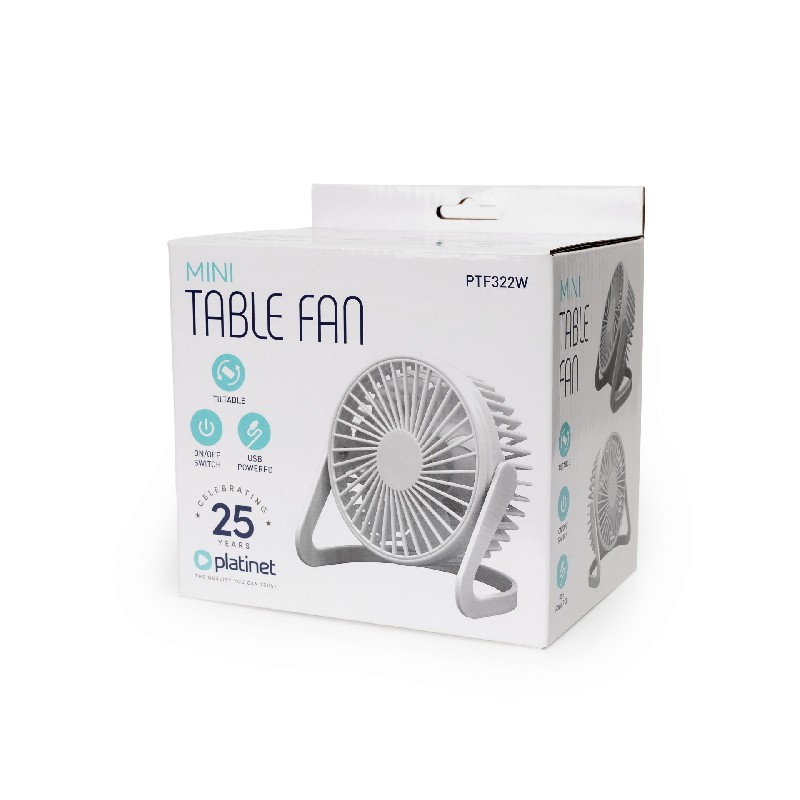 Platinet ventiliatorius (15cm x 15cm x 12cm) baltas