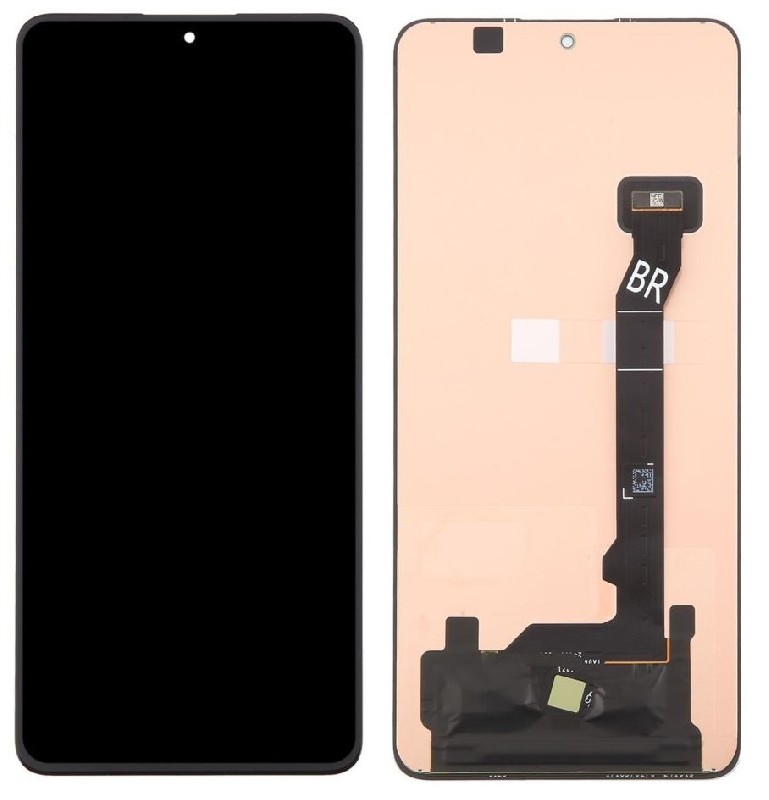 Ekranas Xiaomi Poco X7 Pro 5G su lietimui jautriu stikliuku Black OLED