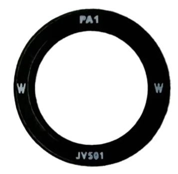 Samsung S931 S25 kameros stikliukas Black (lens Wide) 1pcs (service pack)