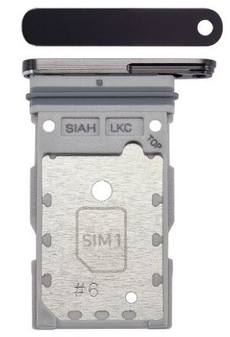 SIM kortelės laikiklis Samsung S938 S25 Ultra Dual Titanium Jetblack originalus (service pack)