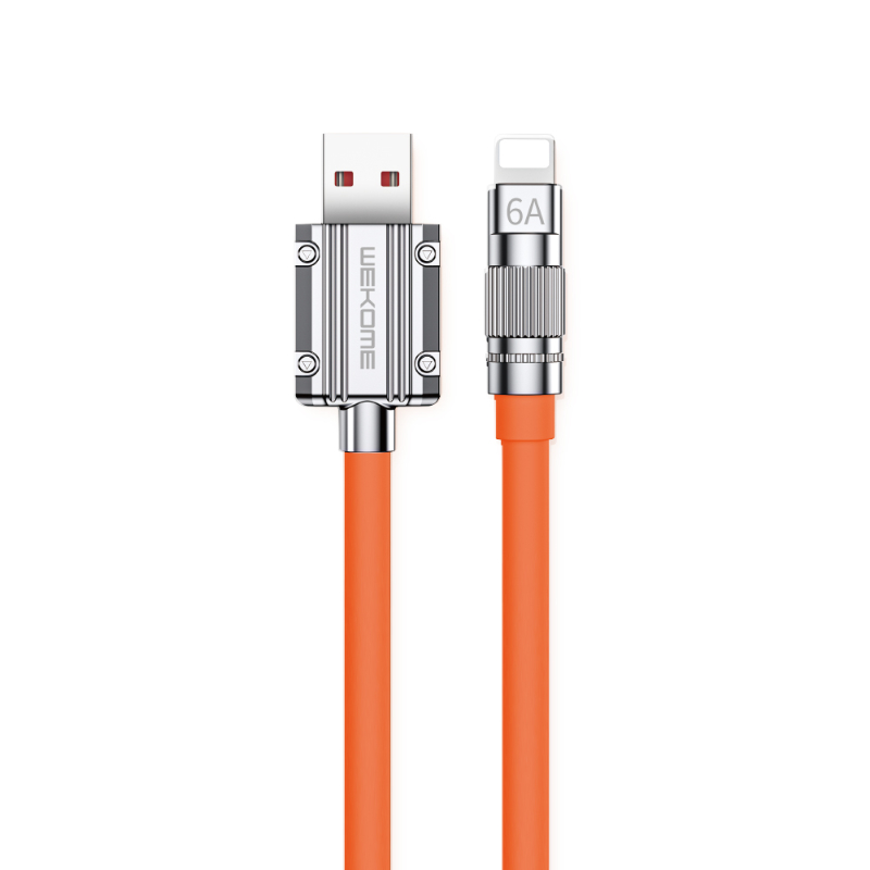 WEKOME WDC-186 Wingle Series - USB-A to Lightning Fast Charging Connection laidas 1 m (oranžinis)