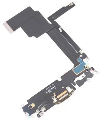 Lanksčioji jungtis skirta iPhone 15 Pro Max įkrovimo kontaktų, su mikrofonu Blue Titanium originali (used Grade A)