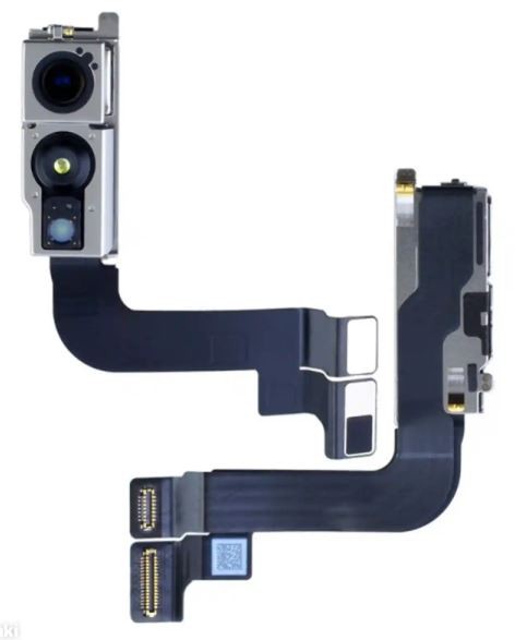 Lanksčioji jungtis skirta iPhone 15 Pro Max su priekine kamera, šviesos davikliu originali (used Grade A)